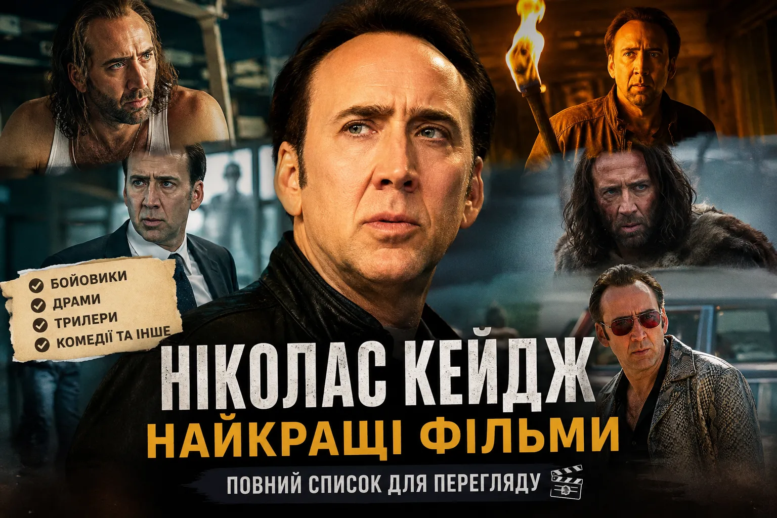 Топ 30 фільмів Ніколаса Кейджа для обов’язкового перегляду