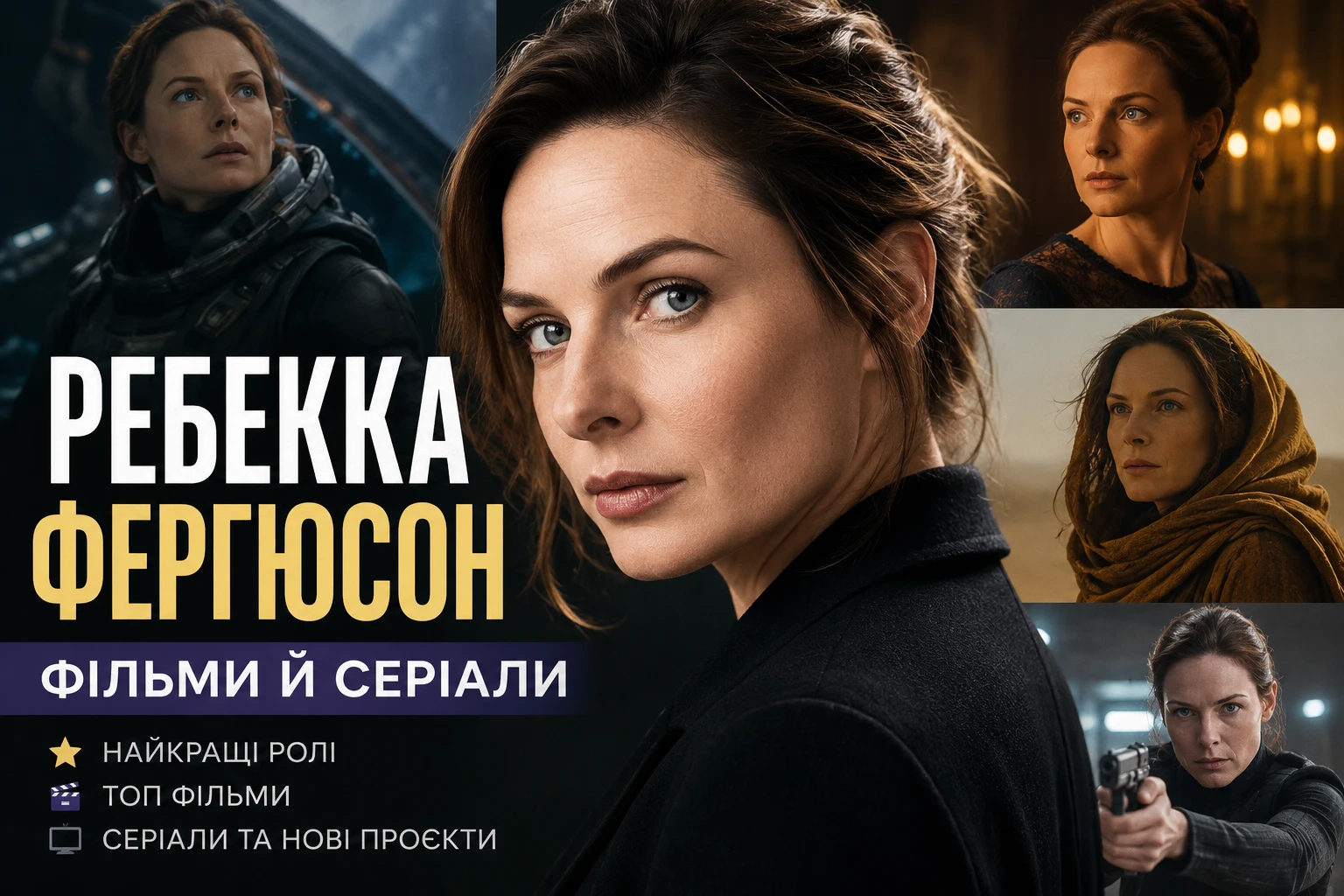 Ребекка Фергюсон: фільми й серіали повним списком